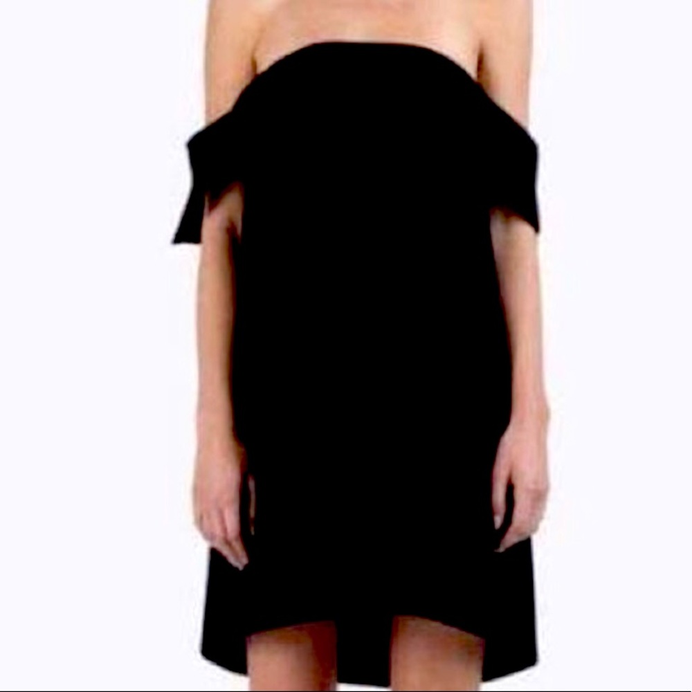 NWT OAK + FORT Black Off the Shoulder Dress - Small